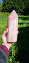 Load image into Gallery viewer, Rose Quartz Tower Large