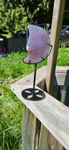 Load image into Gallery viewer, Agate Moon on Stand with Agate Star
