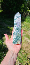 Load image into Gallery viewer, Moss Agate Tower