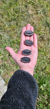 Load image into Gallery viewer, Black Obsidian Lotus Flower with Silver Sheen