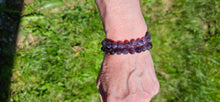 Load image into Gallery viewer, Chevron Amethyst Bracelet