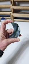 Load image into Gallery viewer, Moss Agate Half Moon
