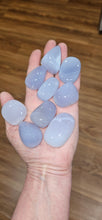 Load image into Gallery viewer, Blue Chalcedony Tumble Stones