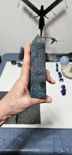 Load image into Gallery viewer, Ruby Fuchsite Kyanite Tower