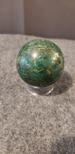 Load image into Gallery viewer, Emerald & Fuchsite Sphere