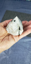 Load image into Gallery viewer, Rainbow Moonstone Half Polished Point