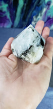 Load image into Gallery viewer, Rainbow Moonstone Half Polished Point