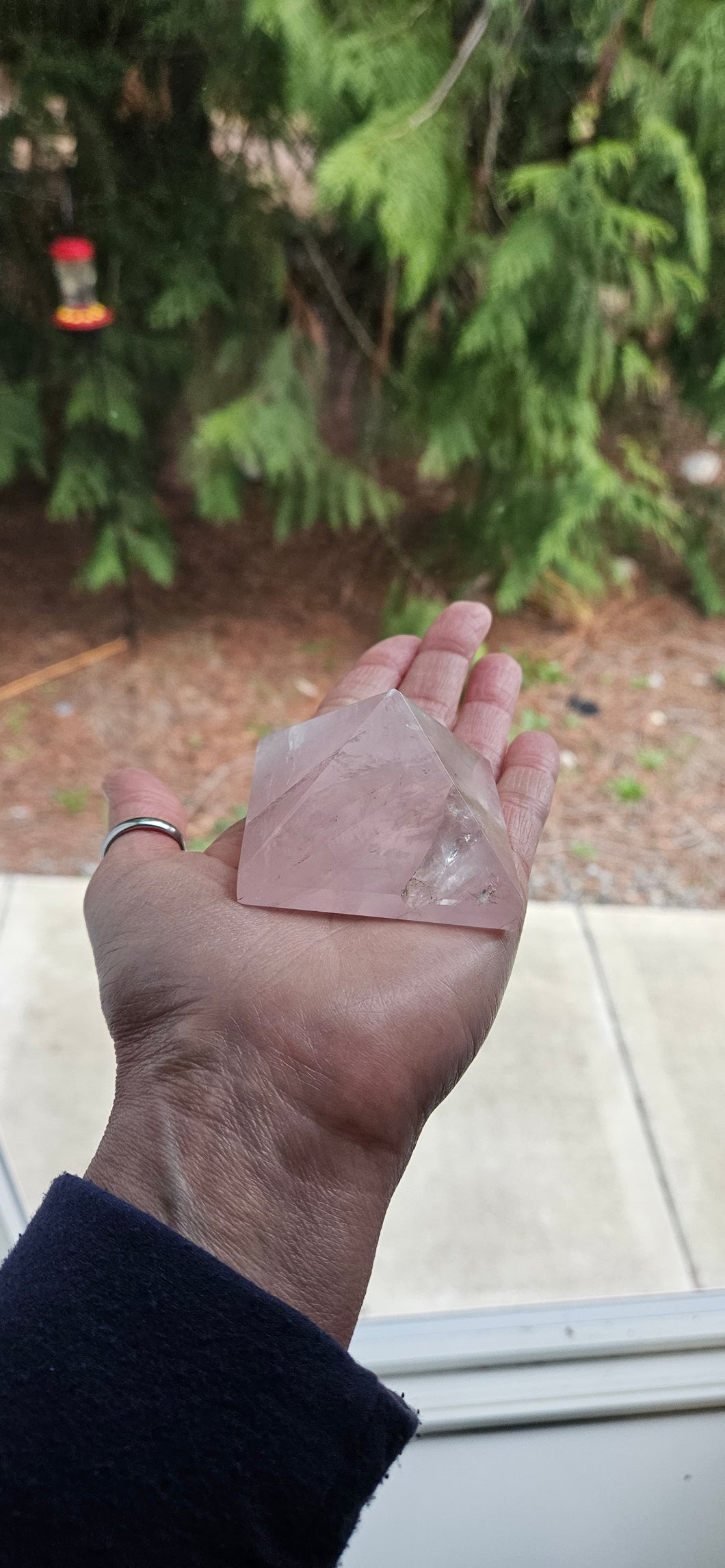 Rose Quartz Pyramid