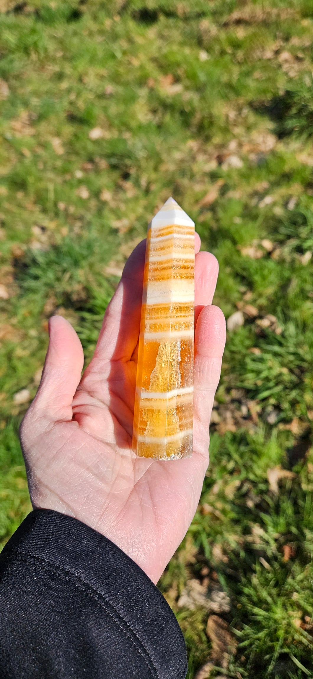 Orange Calcite Tower