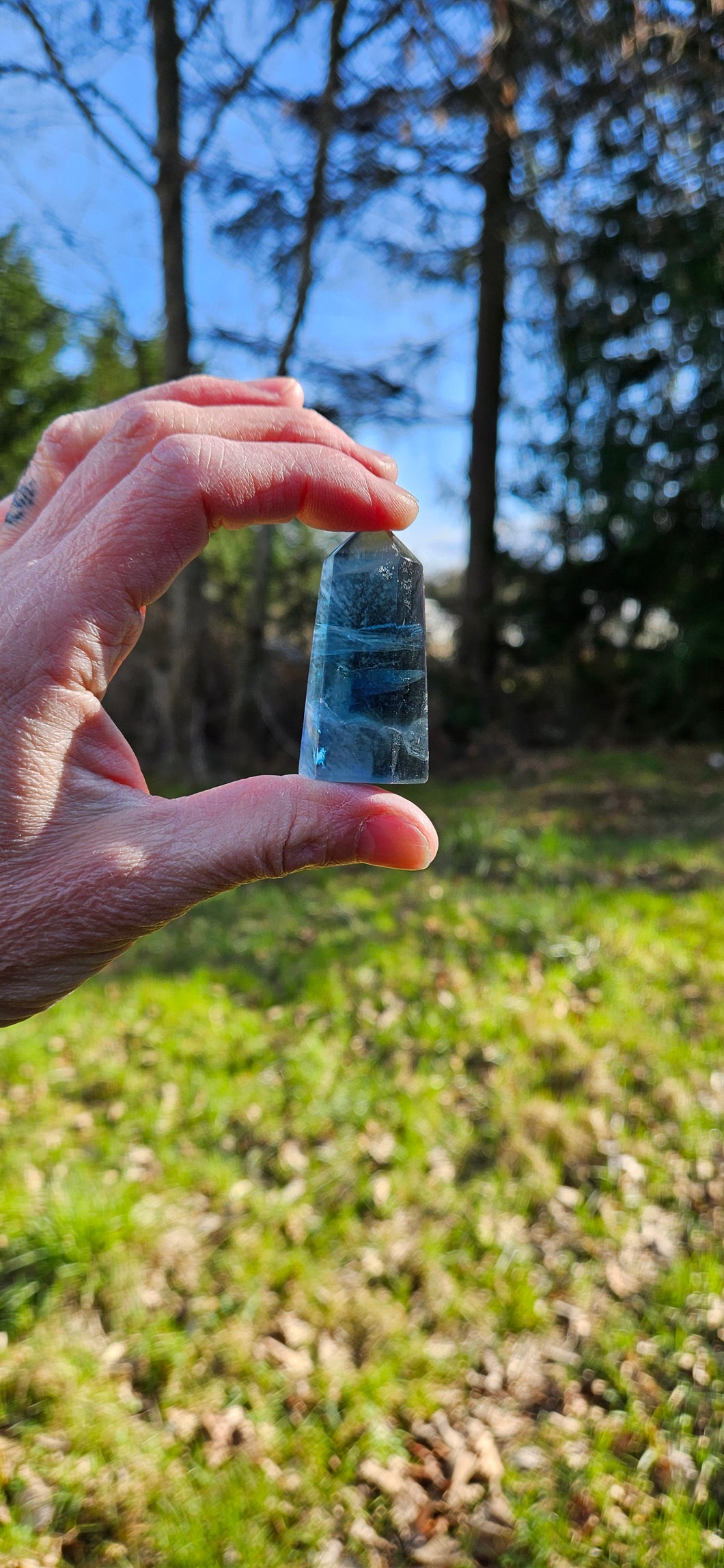 Blue Fluorite Point