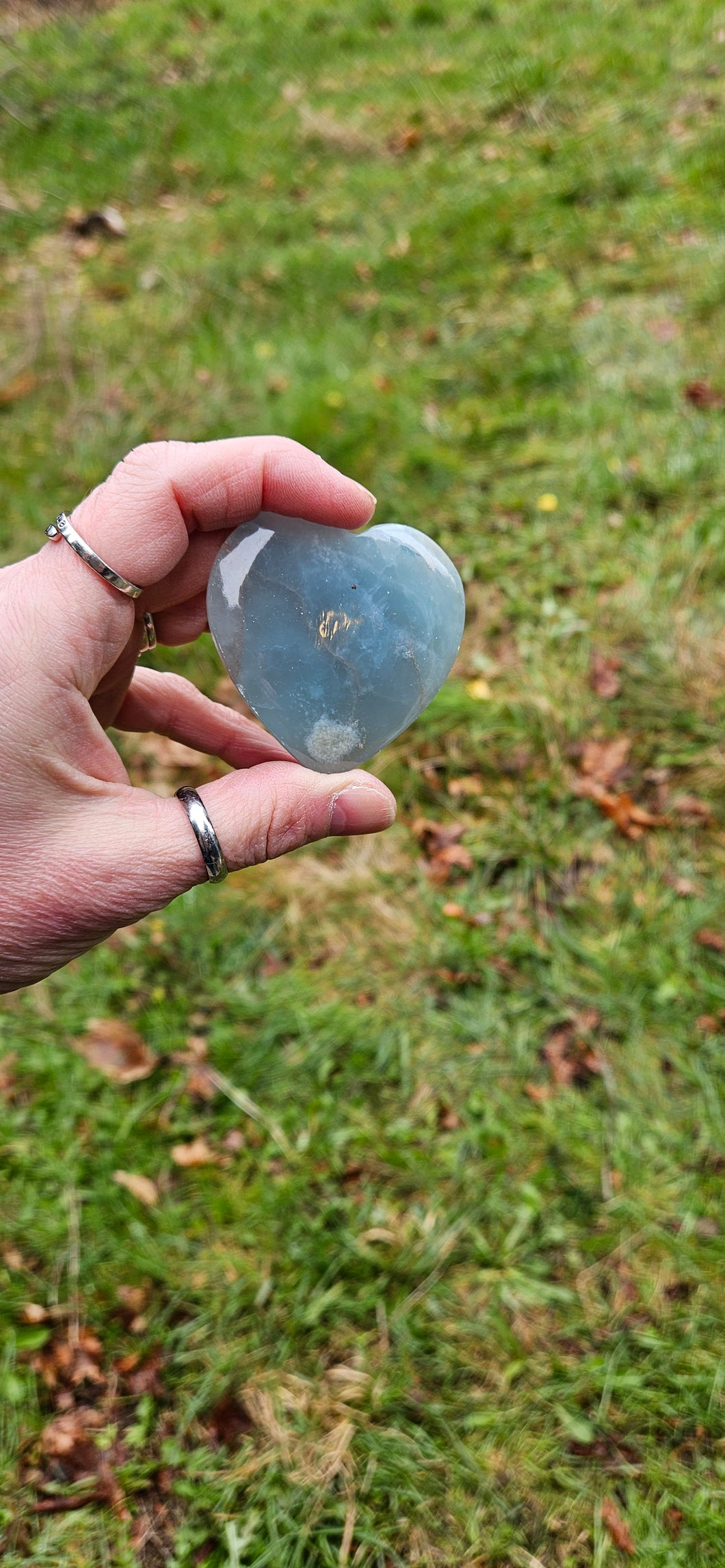 Blue Onyx Heart