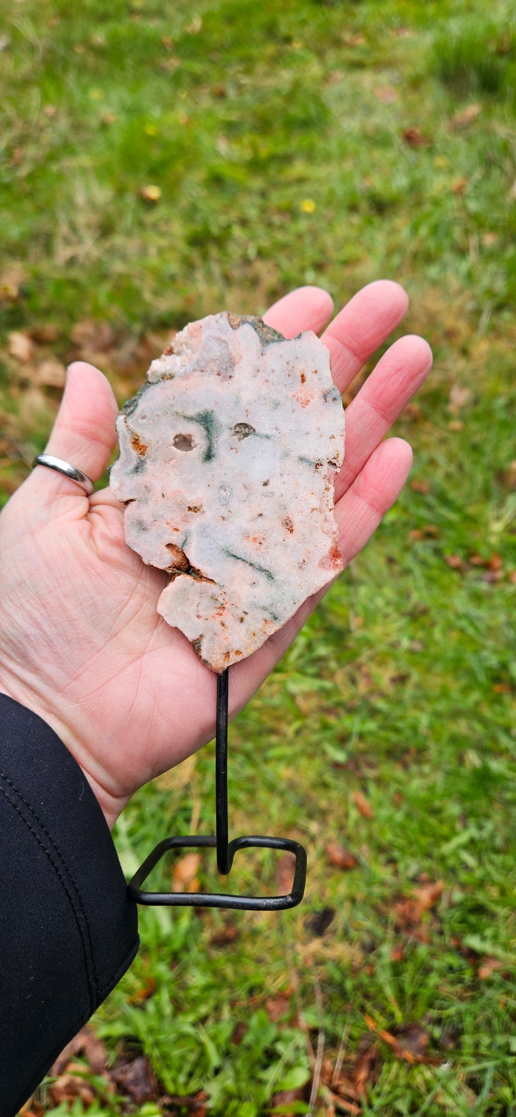 Pink Amethyst on Stand