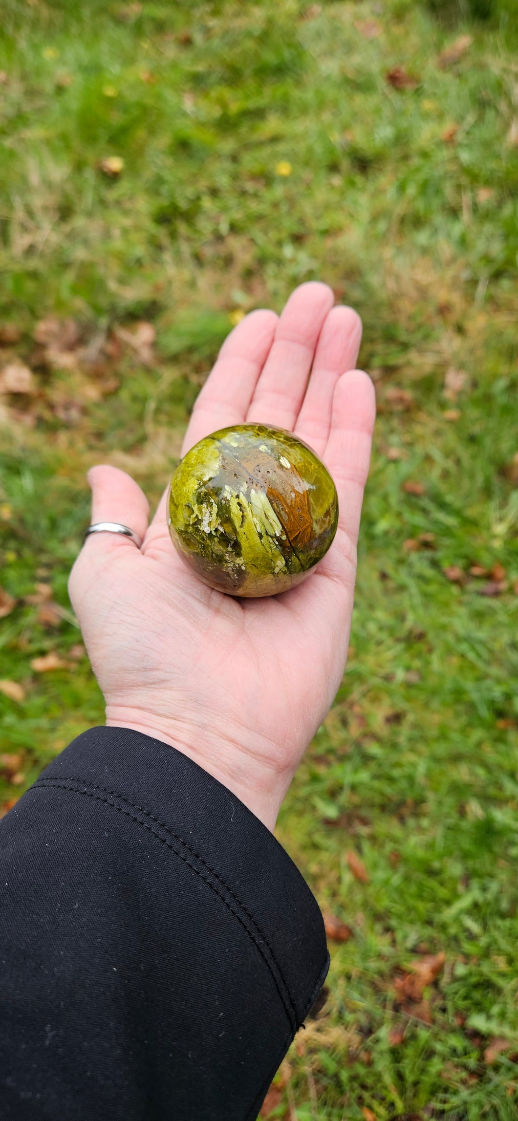 Green Opal Sphere