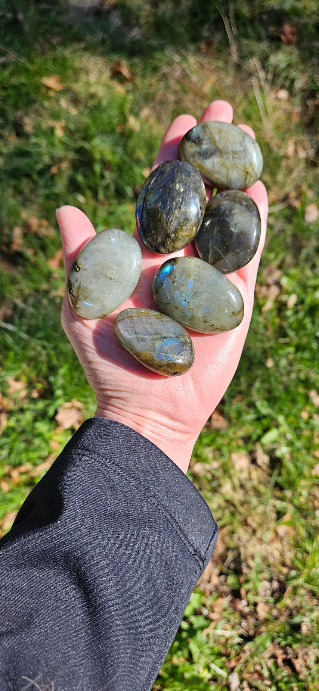 Labradorite Palm Stones