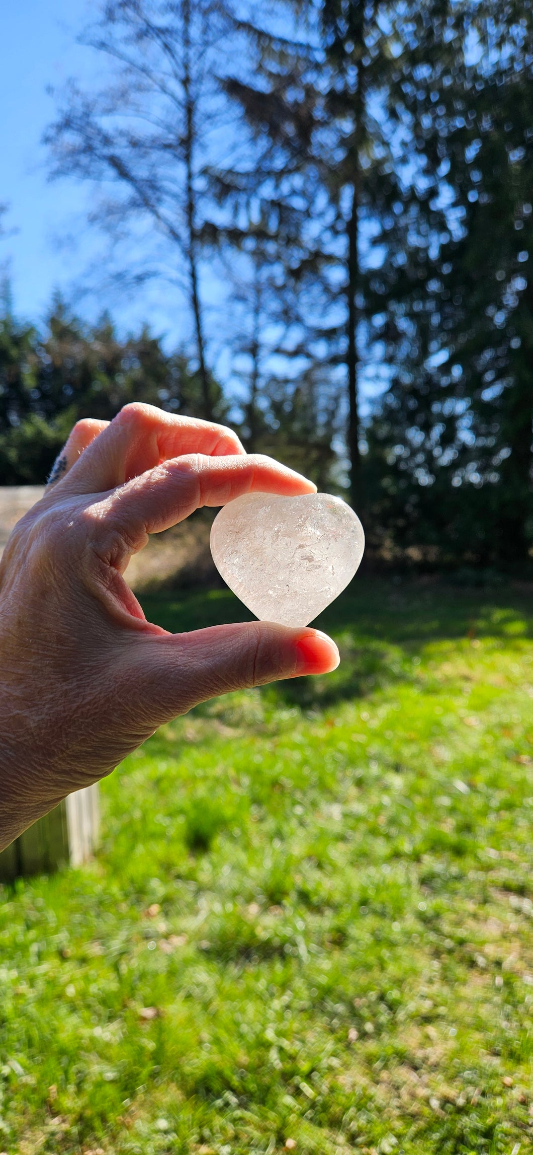 Clear Quartz Heart