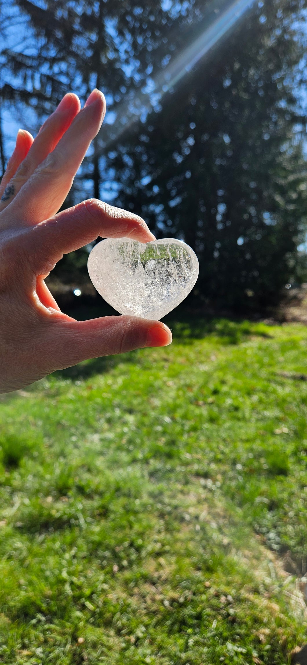 Clear Quartz Heart