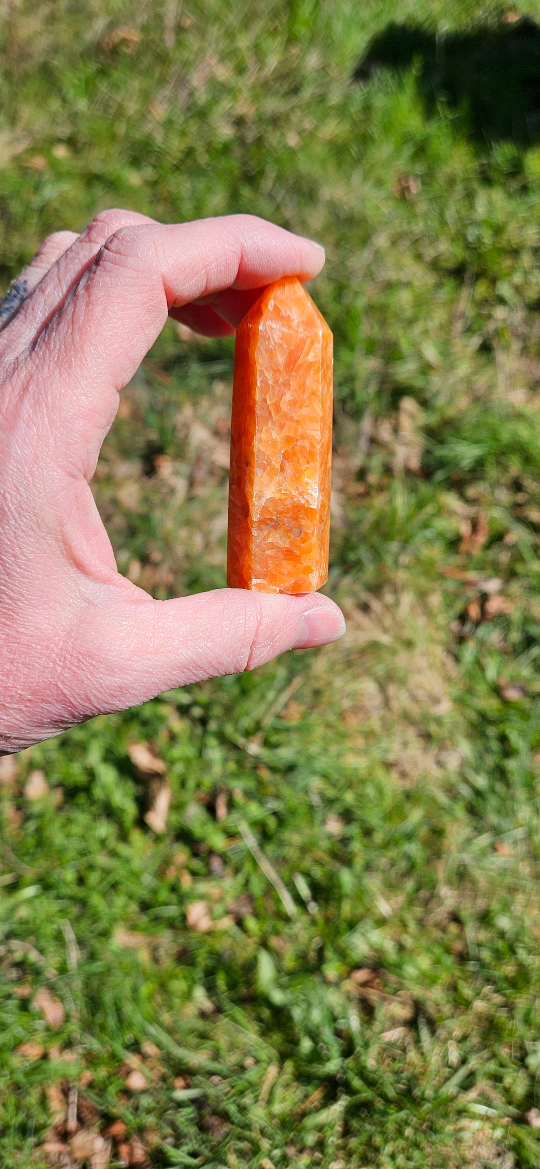 Orange Calcite Point