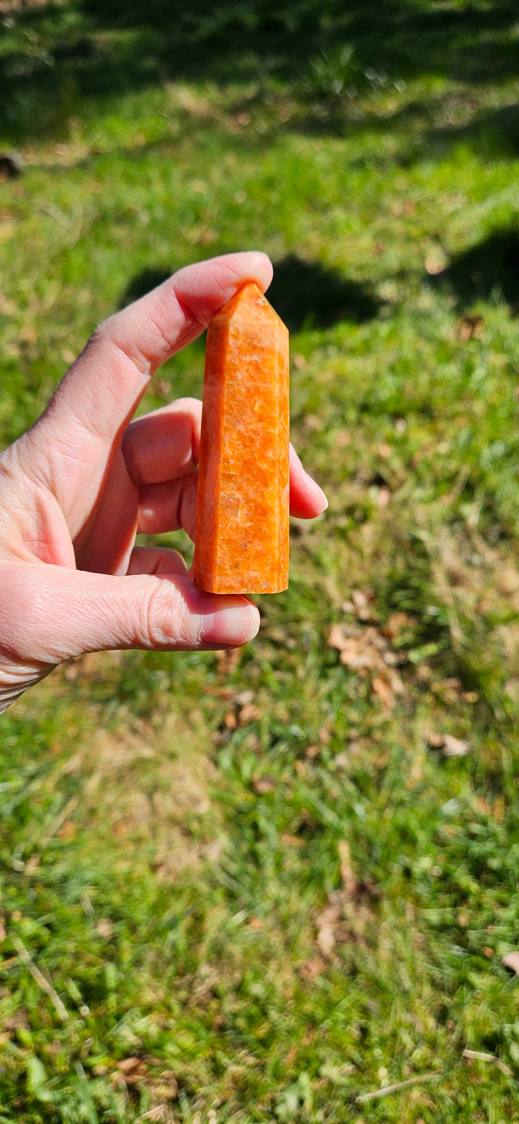 Orange Calcite Point