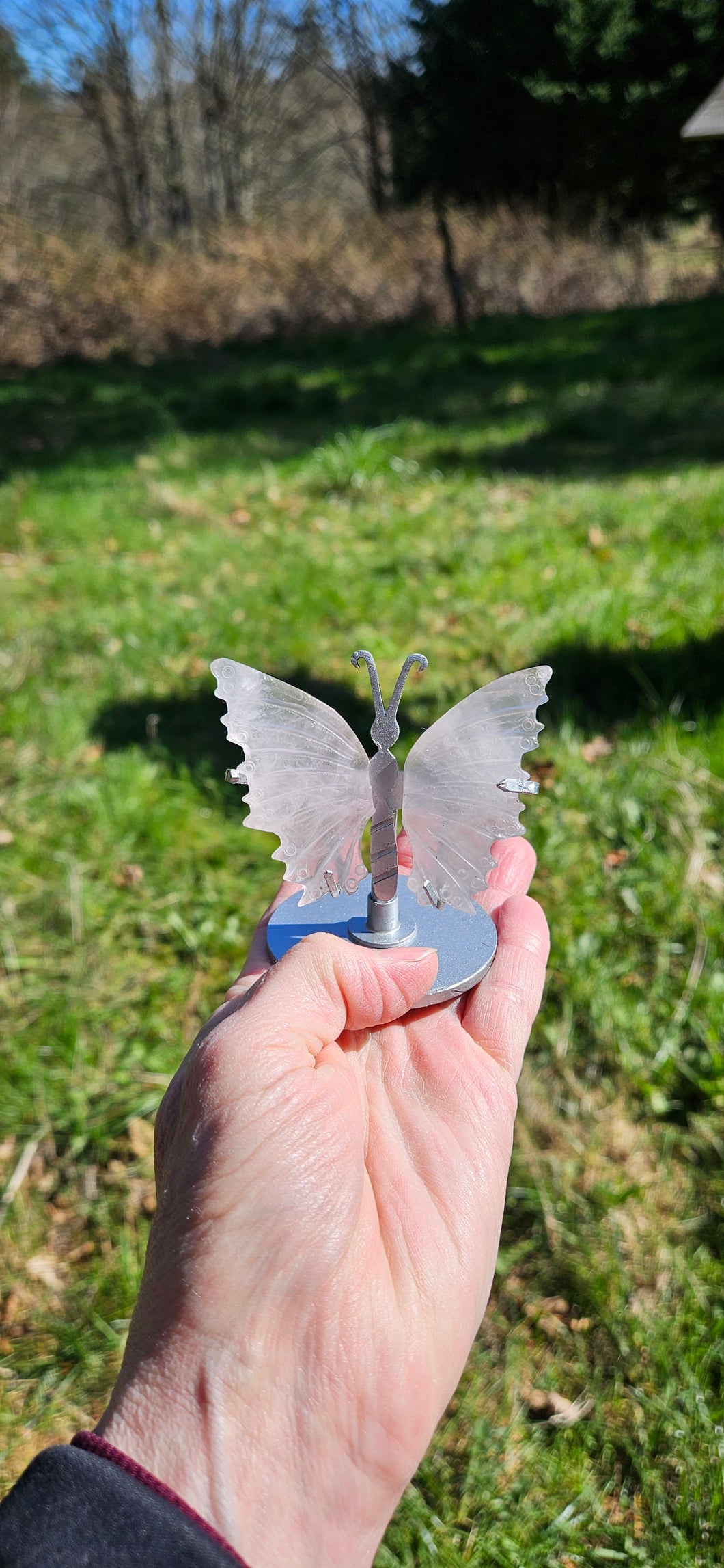 Rose Quartz Butterfly