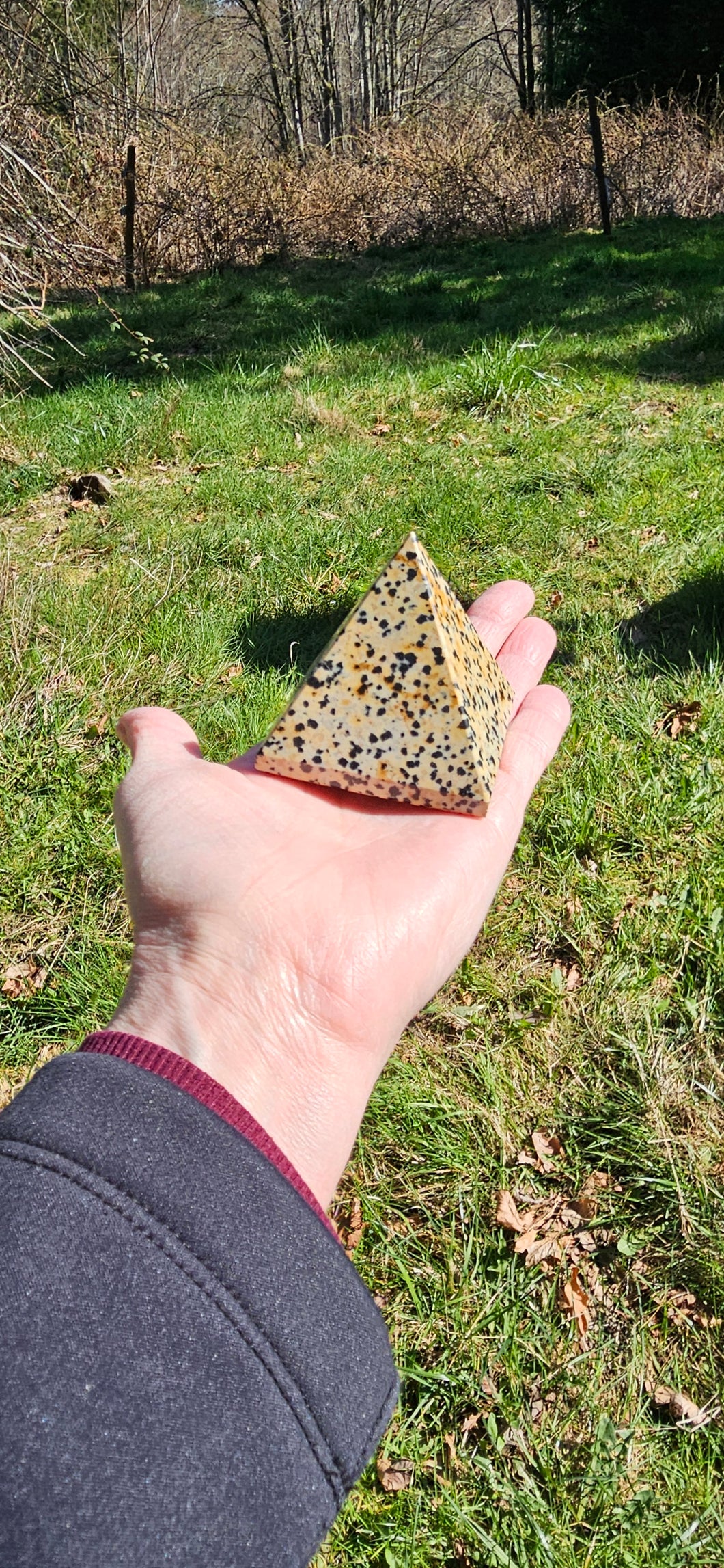 Dalmatian Jasper Pyramid