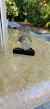 Load image into Gallery viewer, Lodolite Sphere with Shungite Stand
