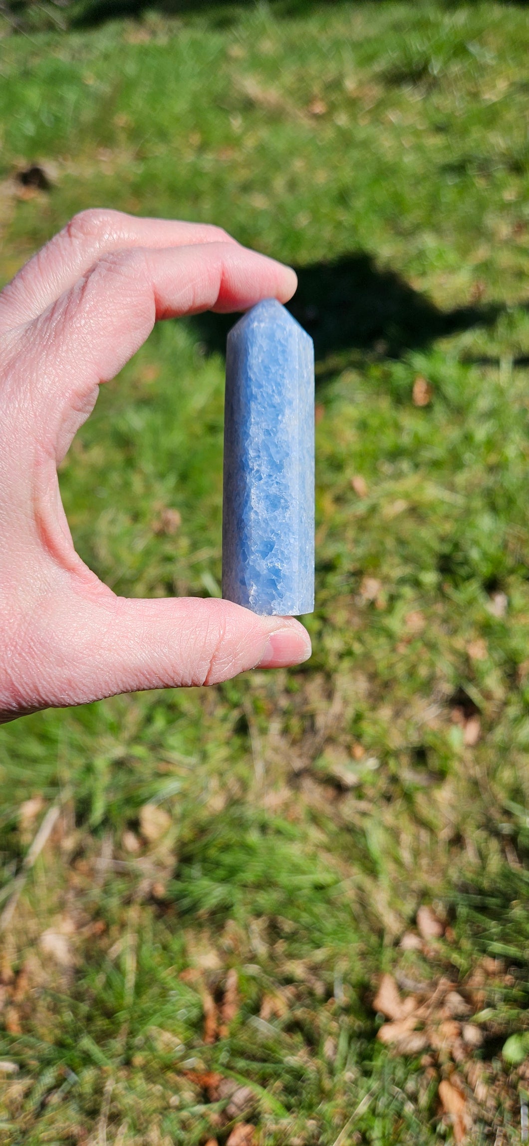 Blue Calcite Tower