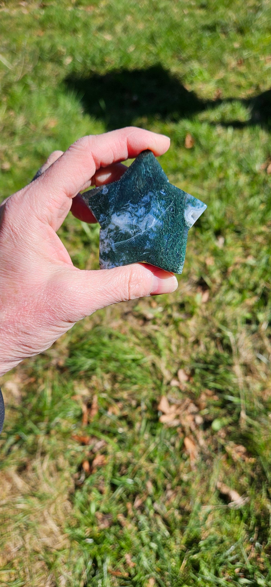 Moss Agate Star