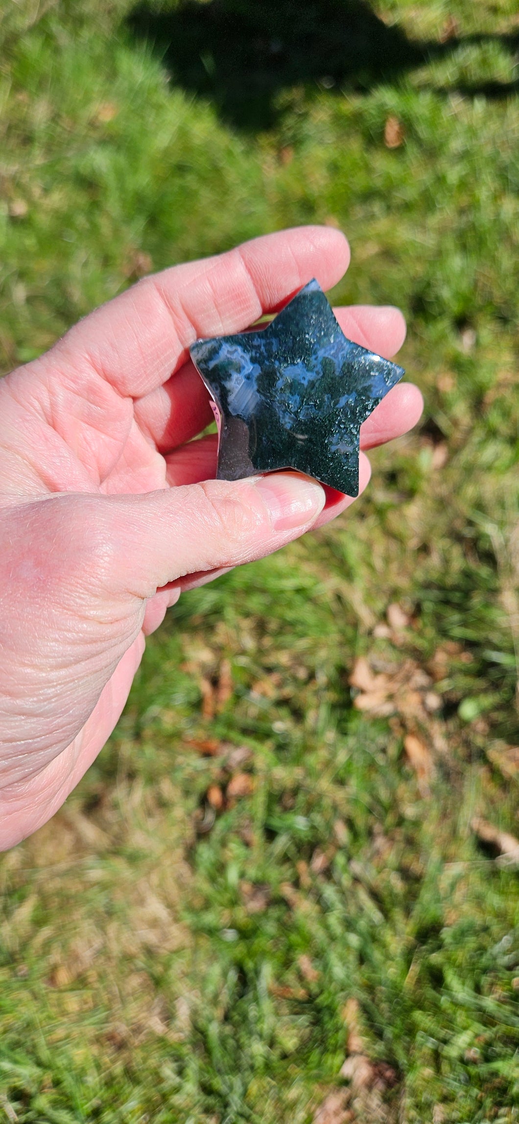 Moss Agate Star