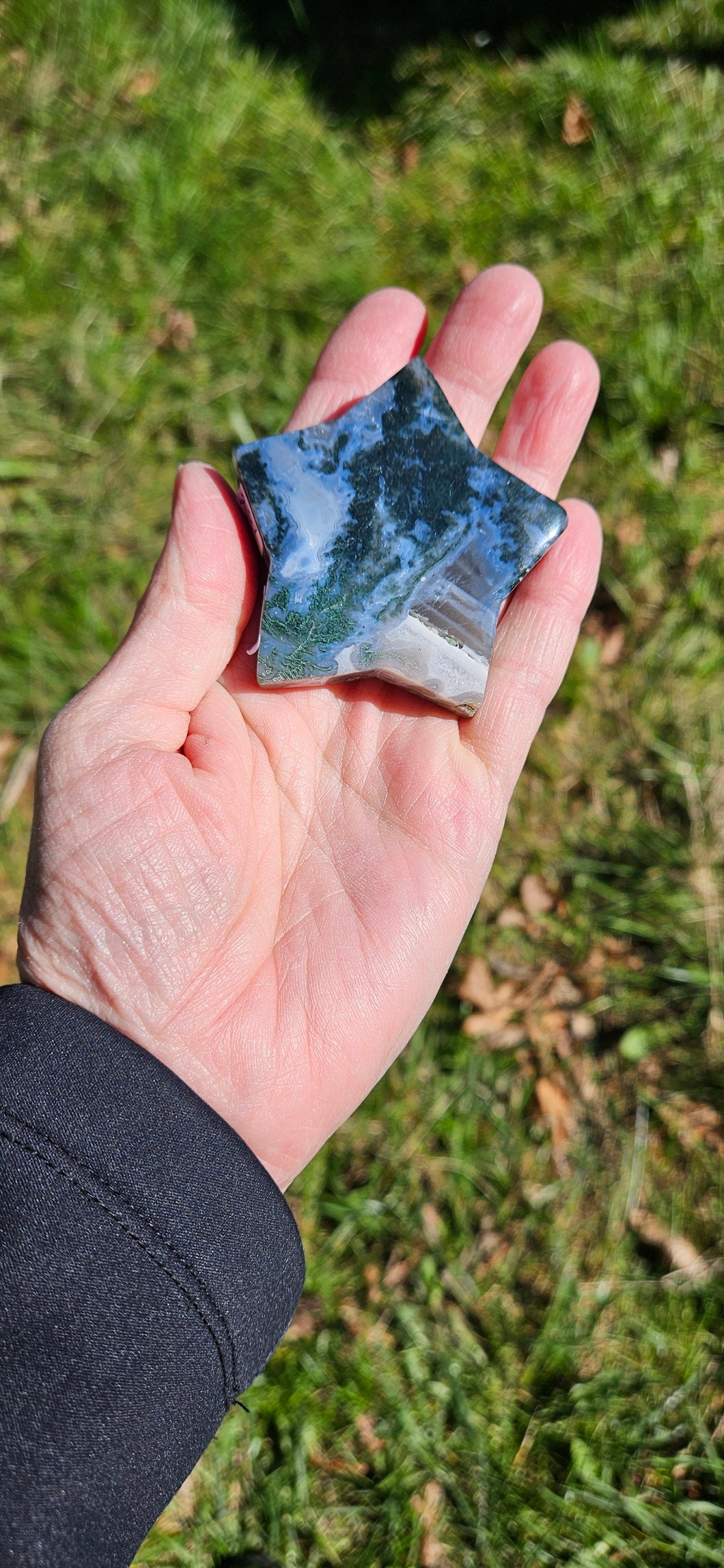 Moss Agate Star