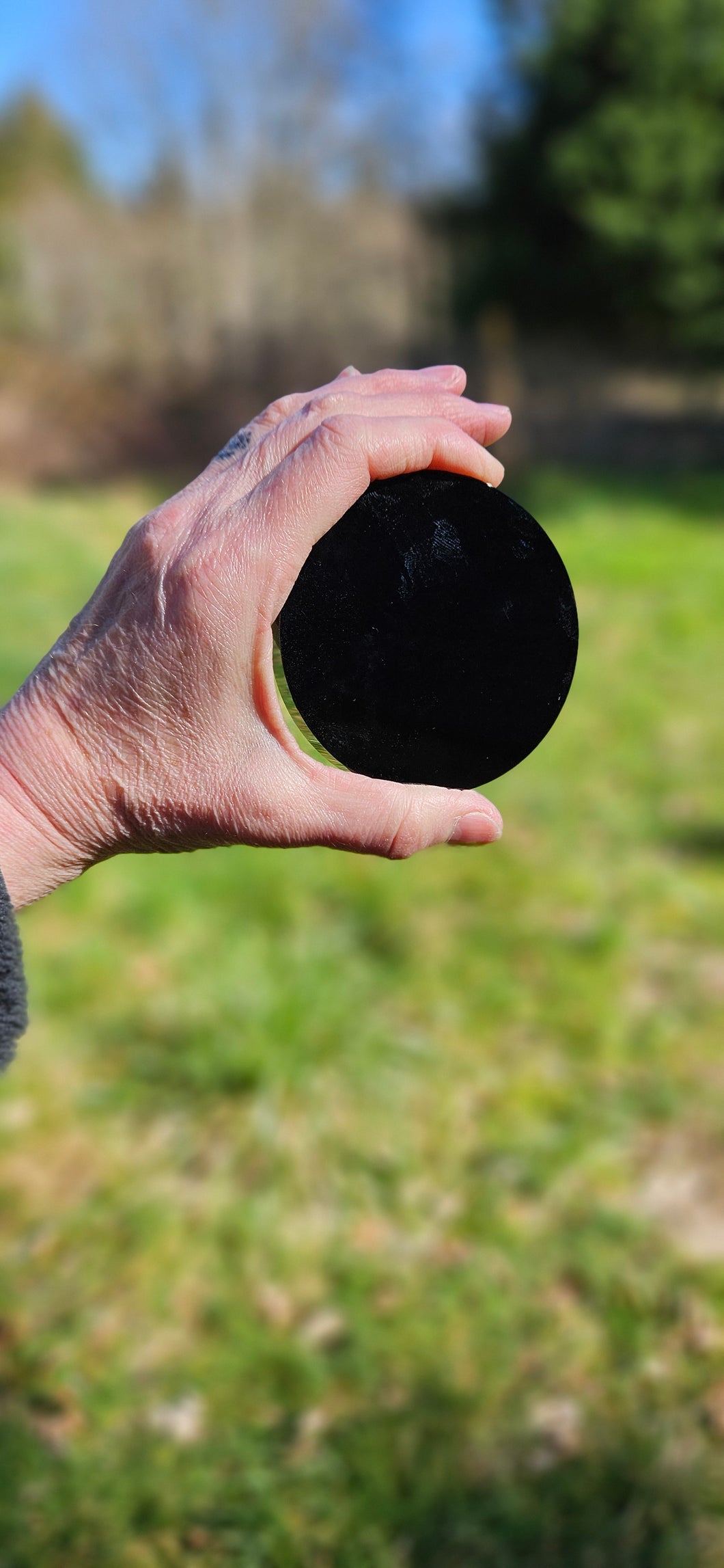 Black Obsidian Mirror