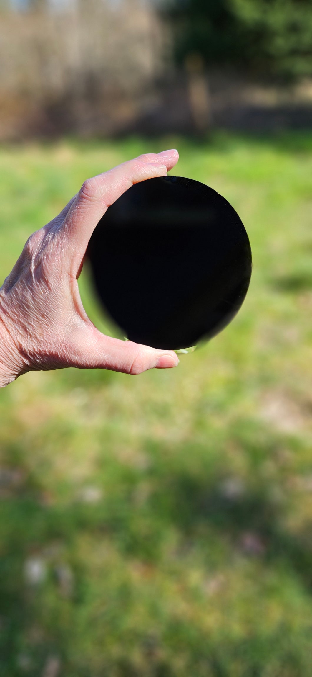 Black Obsidian Mirror