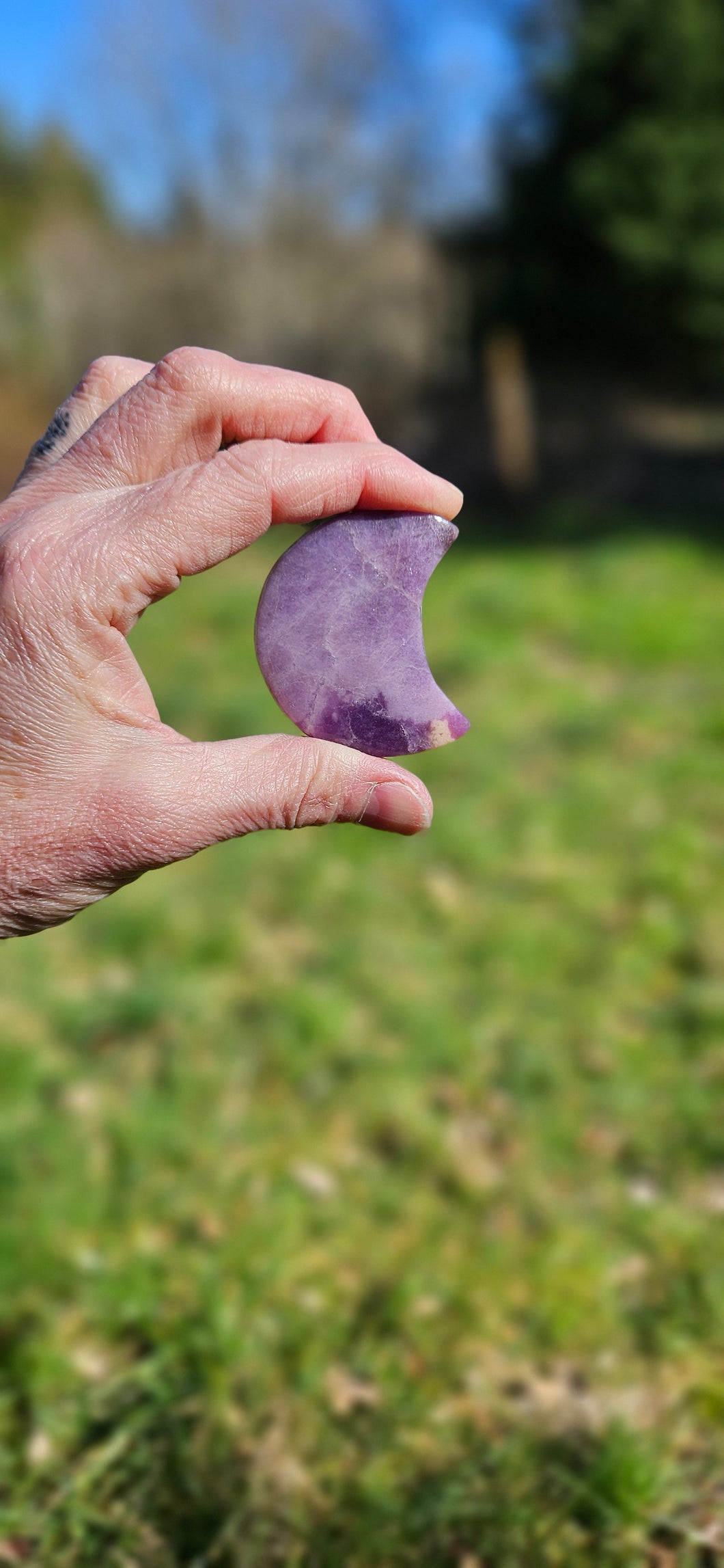 Lepidolite Cresent Moon