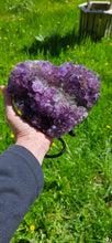 Load image into Gallery viewer, Amethyst Heart with Stand
