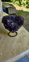 Load image into Gallery viewer, Amethyst Heart with Stand
