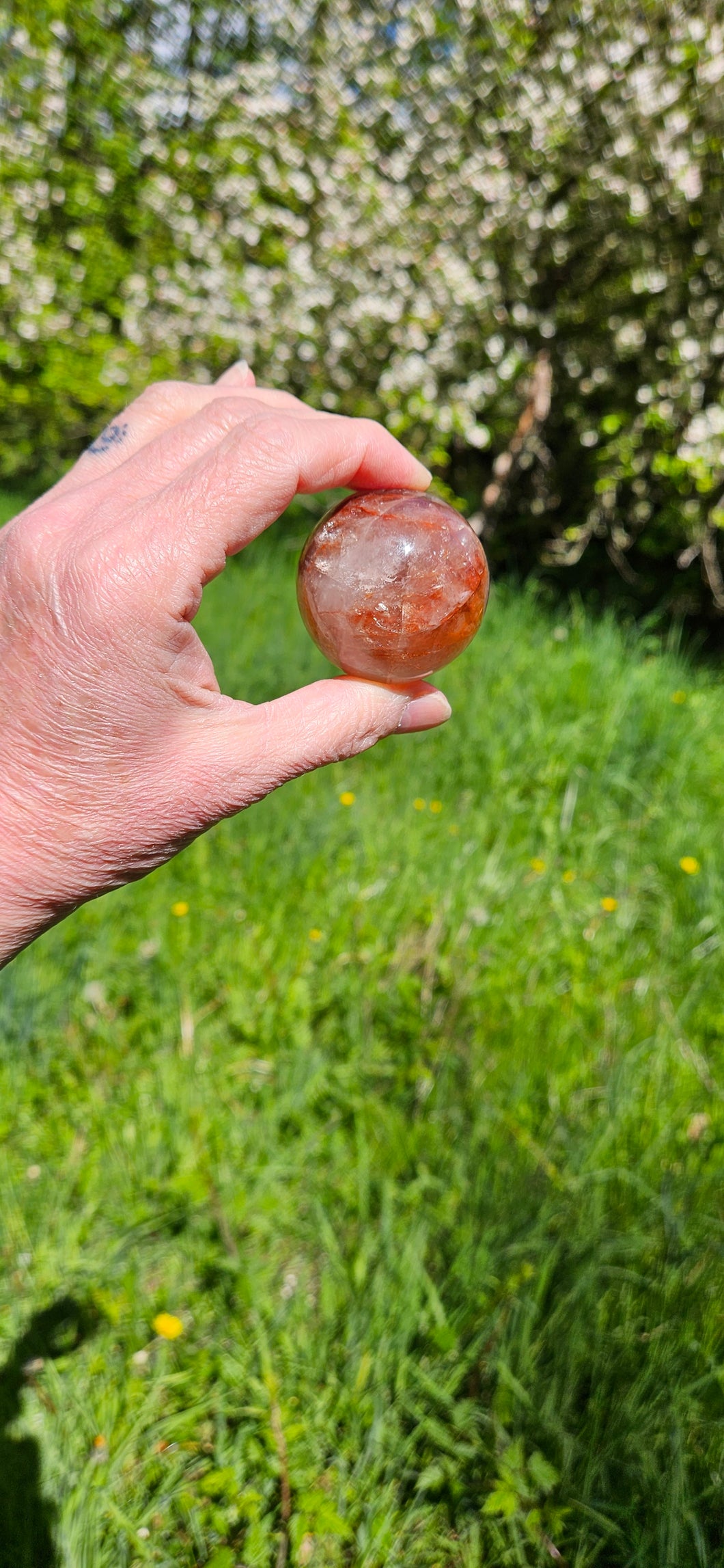 Fire Quartz Sphere