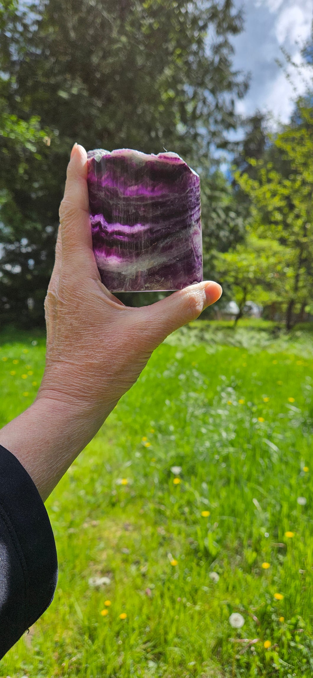 Rainbow Fluorite Lamp