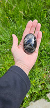 Load image into Gallery viewer, Black Moonstone Palm Stone
