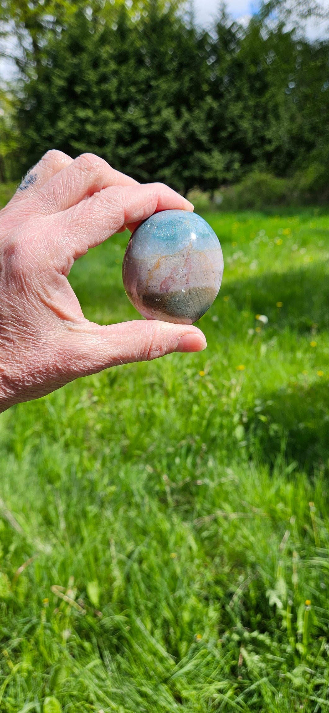 Ocean Jasper Palm Stone