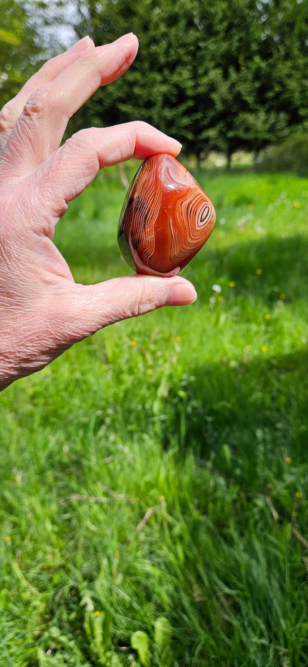 Sardonyx Palm Stone