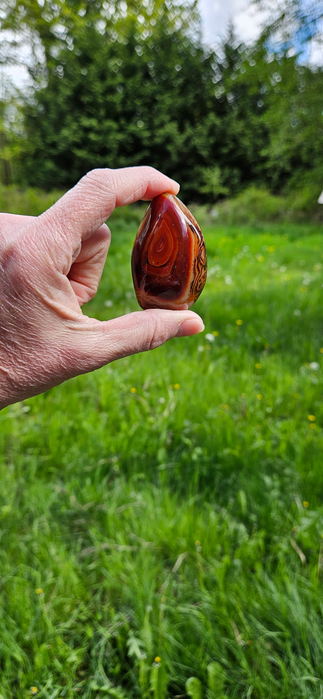 Sardonyx Palm Stone