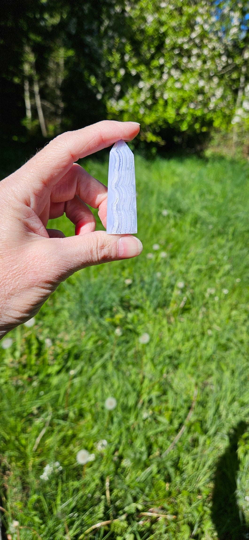 Blue Lace Agate Point