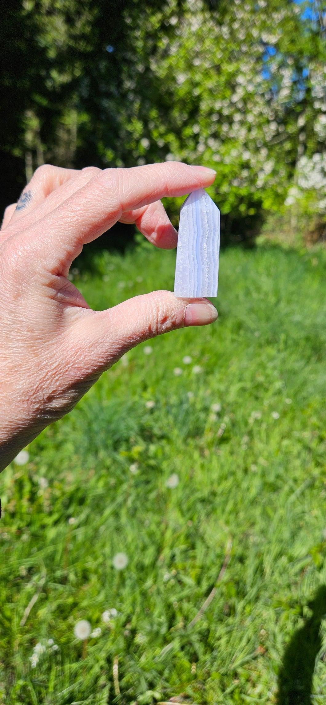 Blue Lace Agate Point