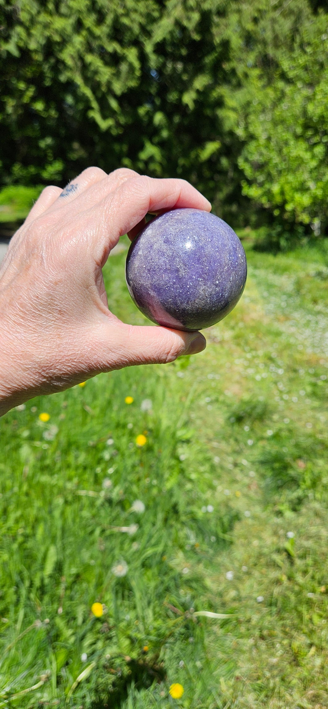 Lepidolite Sphere