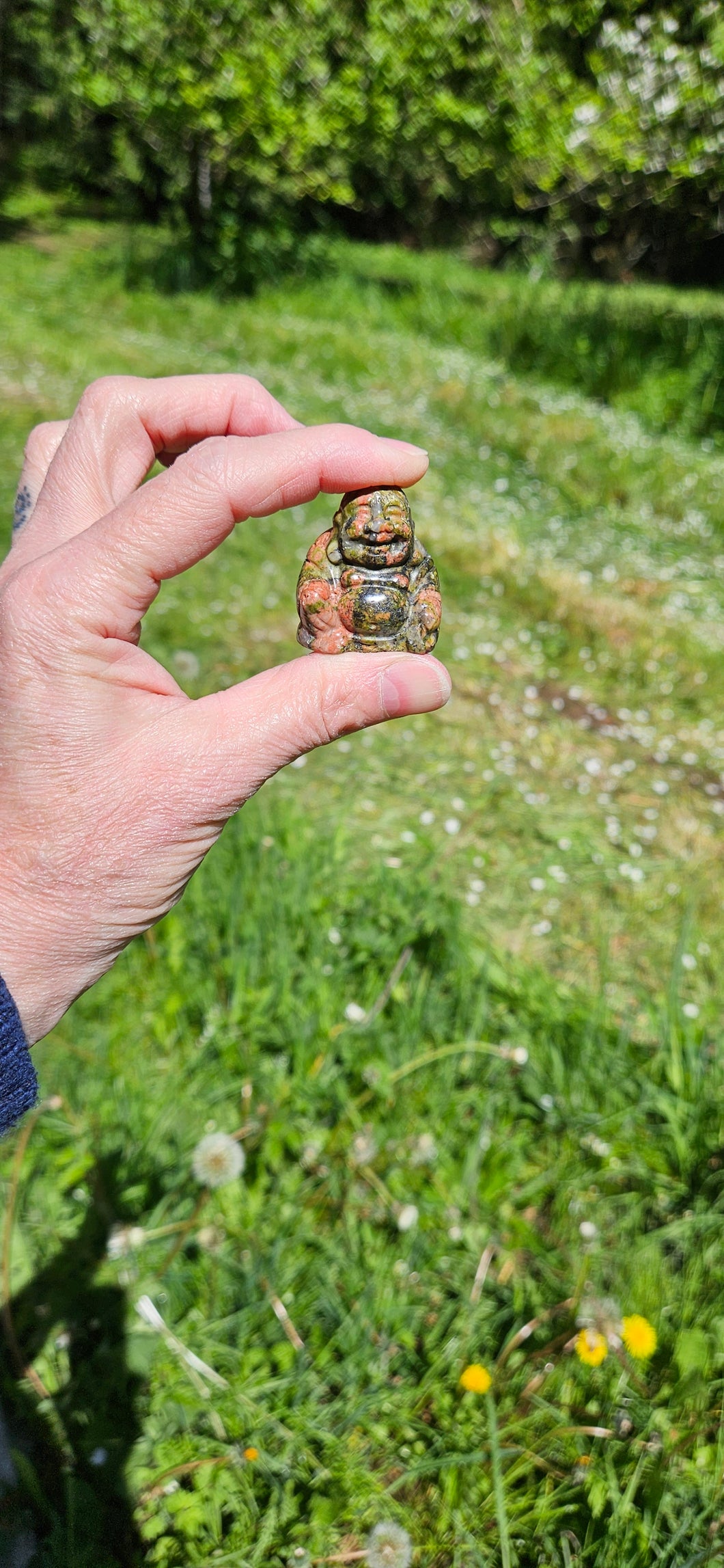 Unakite Happy Buddha