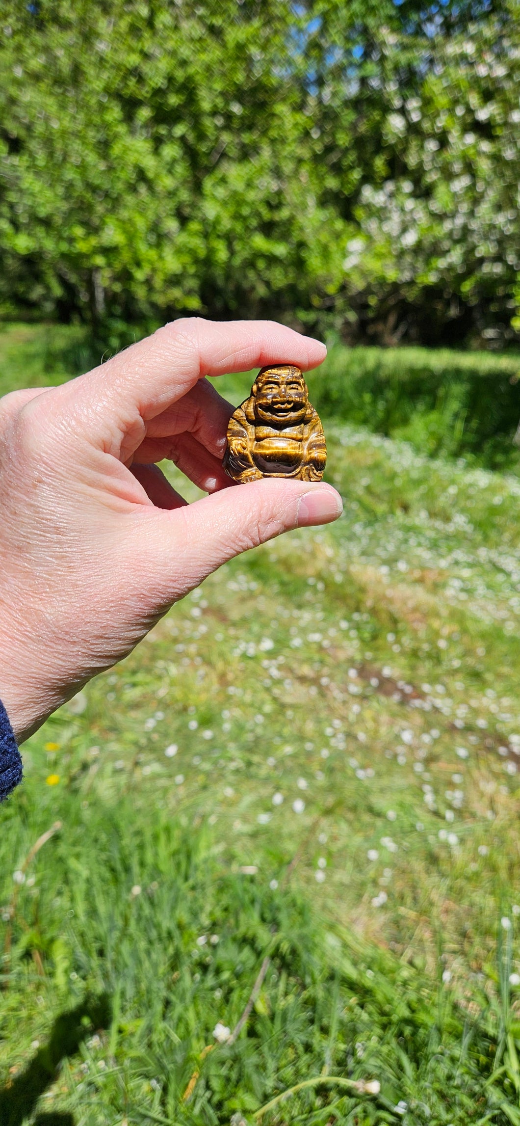 Tiger Eye Happy Buddha