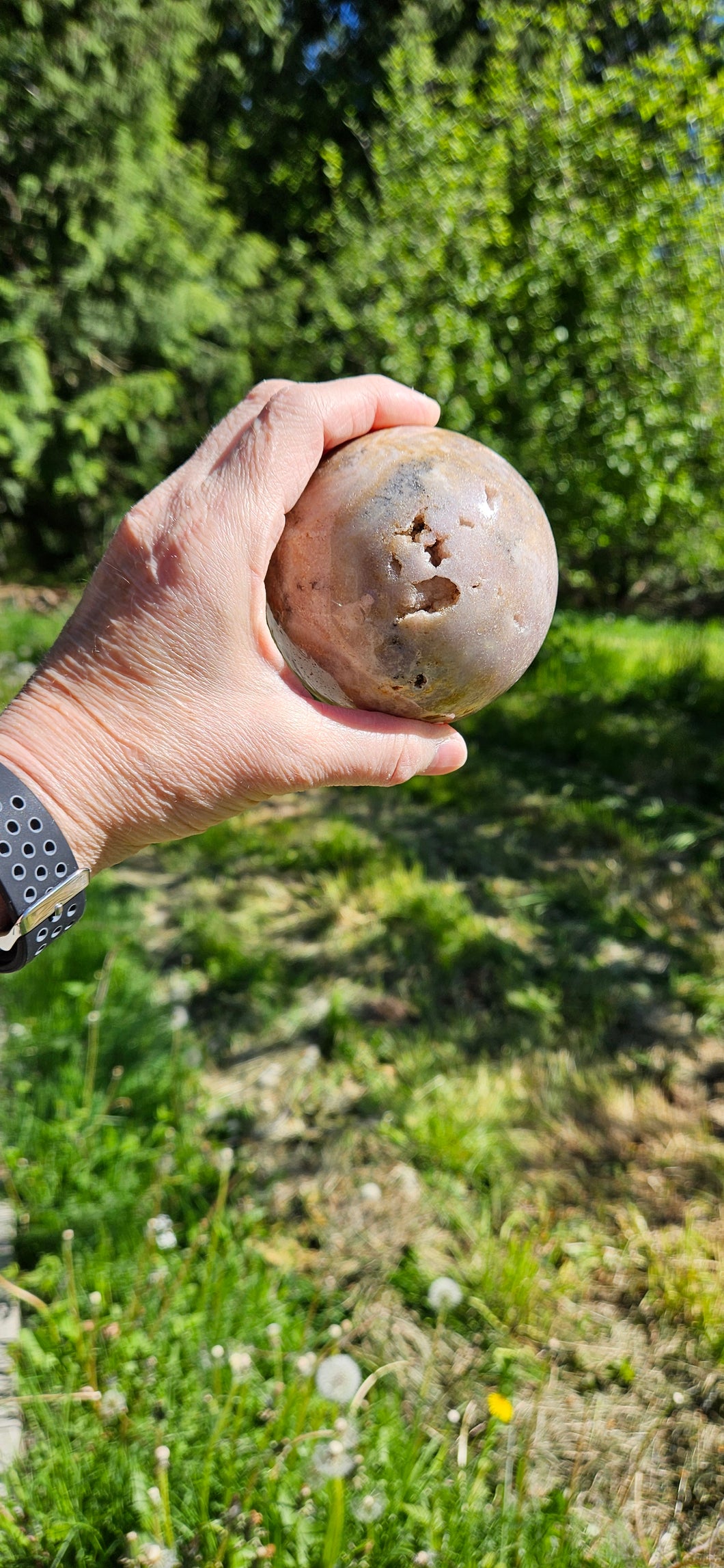 Pink Amethyst Sphere