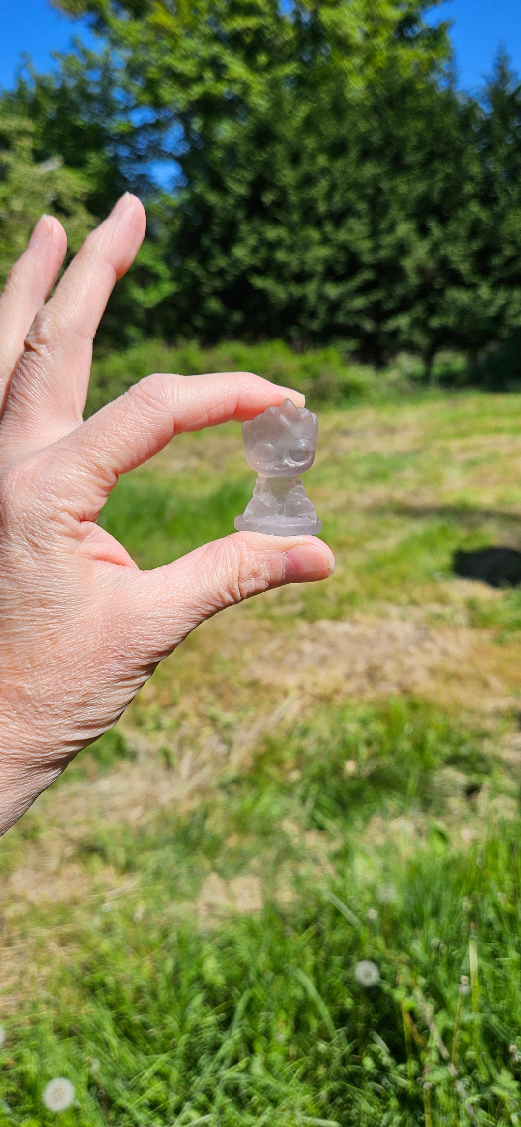 Clear Quartz Baby Groot