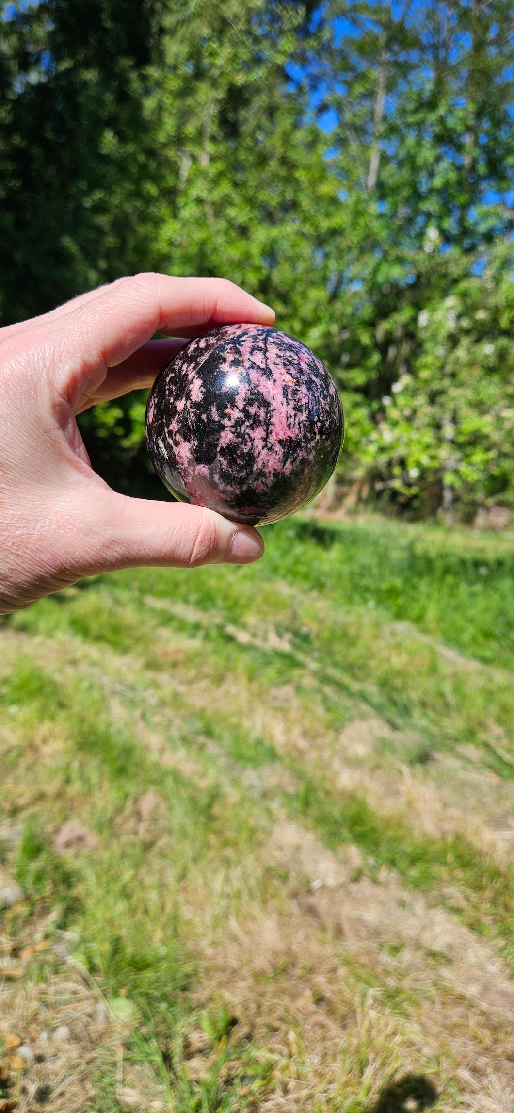 Rhodonite Sphere