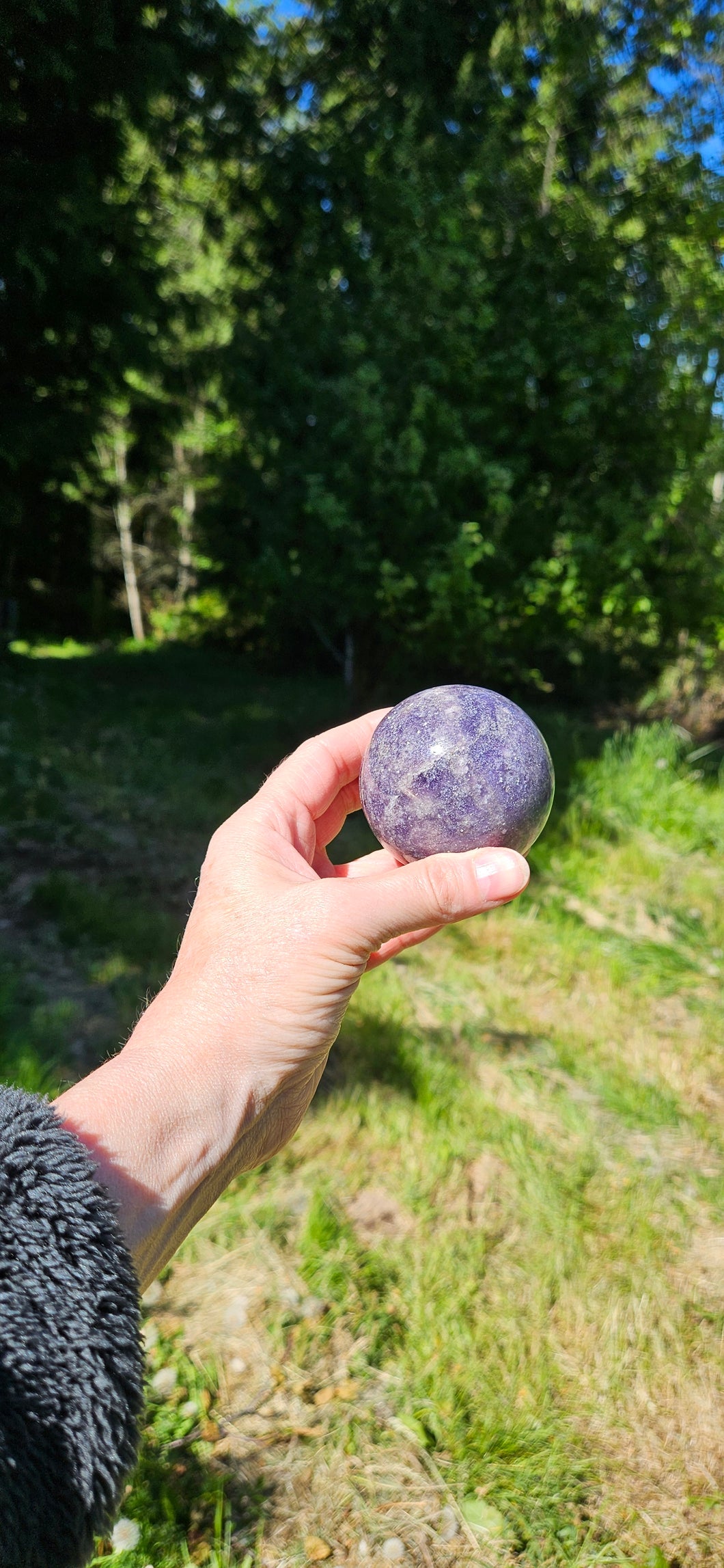 Lepidolite Sphere