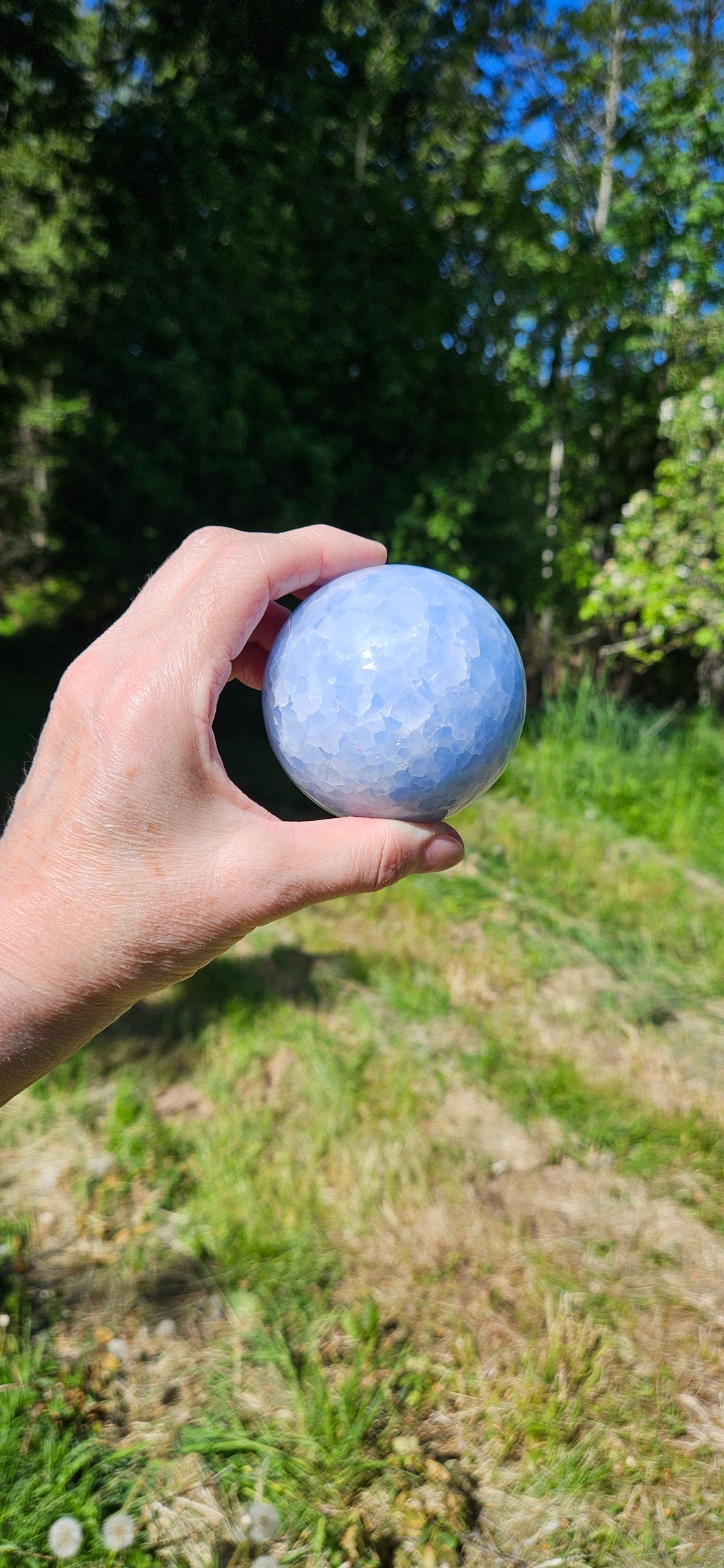 Blue Calcite Sphere